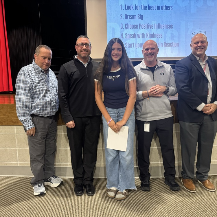 Recognizing our students for showing great character tonight at the Rachel’s Challenge Community Event. #redridernation #charactercounts