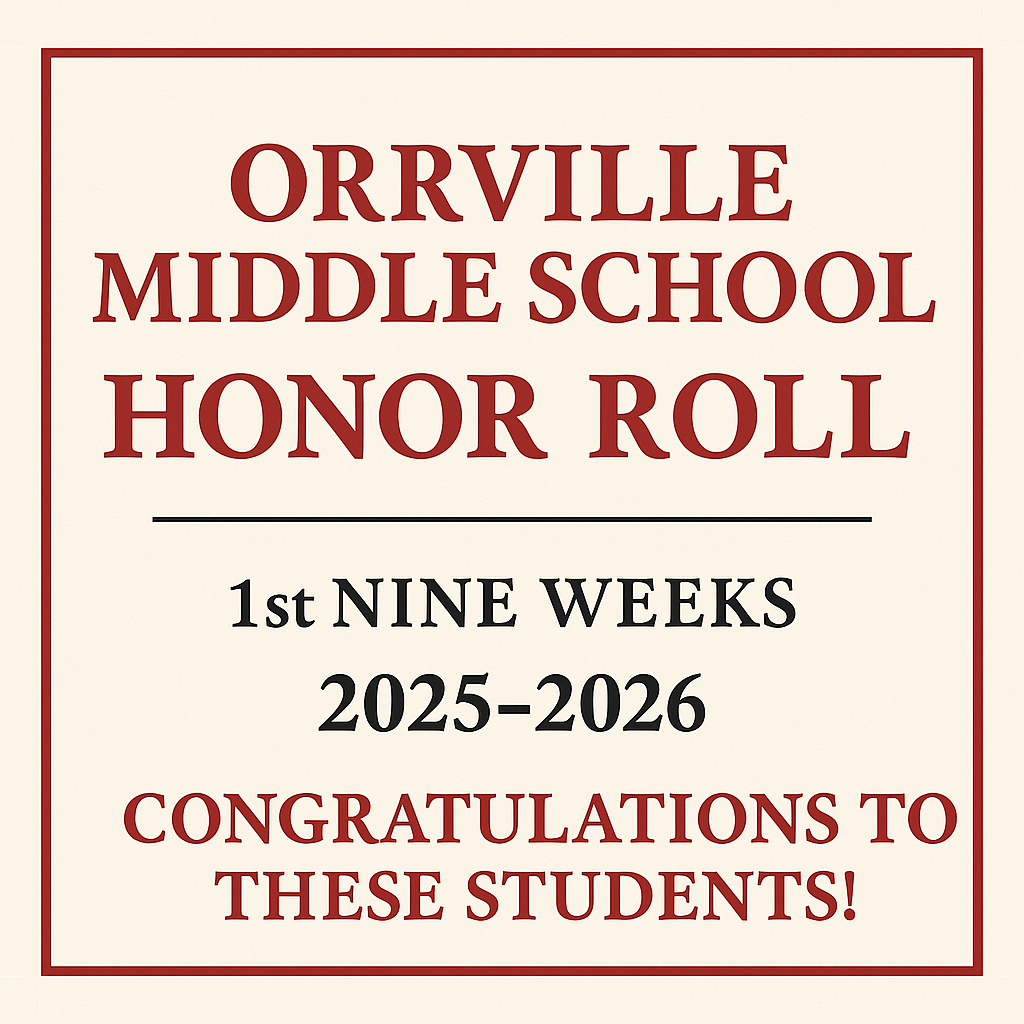 OMS Honor Roll First Nine Weeks 