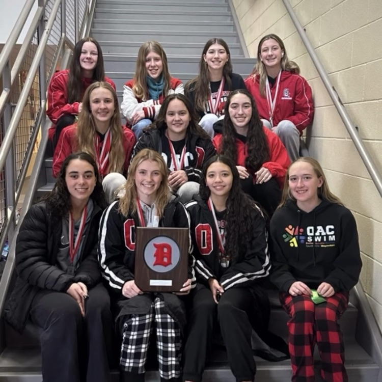 Orrville Lady Swimmers first place at Dover!