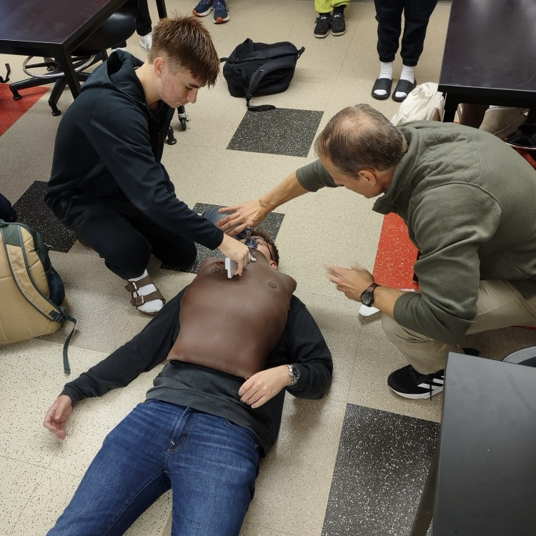 W.C. Vance from the Washkewicz College of Engineering at Cleveland State University. He discussed careers in engineering and science and had "hands-on" demonstrations for the OHS chemistry class.