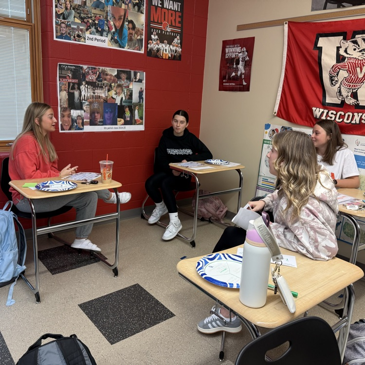 Our Upper Class Mentors working with our 9th grade students on goals for the new year!