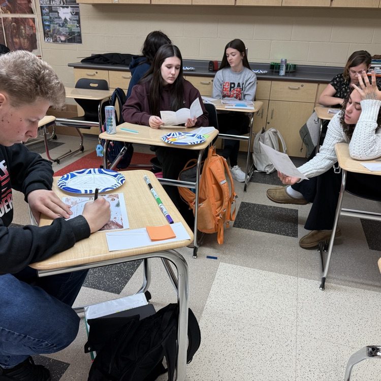 Our Upper Class Mentors working with our 9th grade students on goals for the new year!