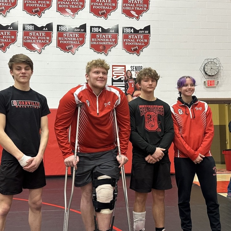 Tonight prior to the 🔨 Match v Wooster We want to thank and wish good luck to our Seniors for their time and future plans!