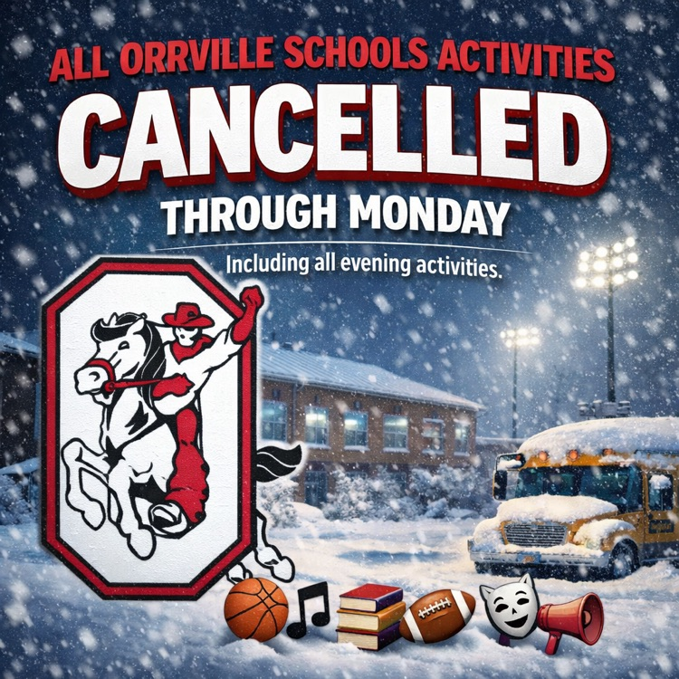 Monday activities cancelled.