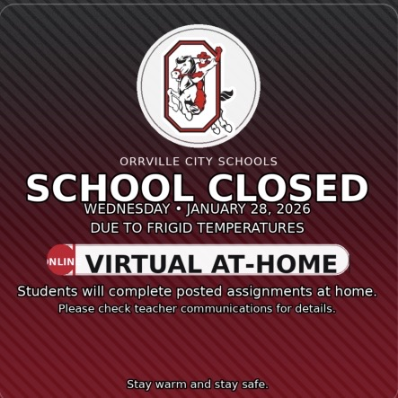School Closed 1.28.26. At Home Learning Day