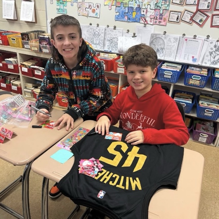 OMS Kindness Club spreading positive vibes through the building! 