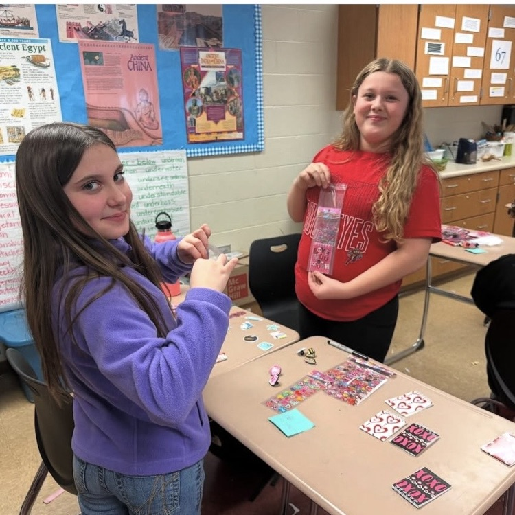 OMS Kindness Club spreading positive vibes through the building! 