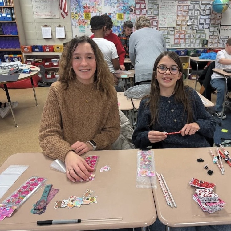 OMS Kindness Club spreading positive vibes through the building! 