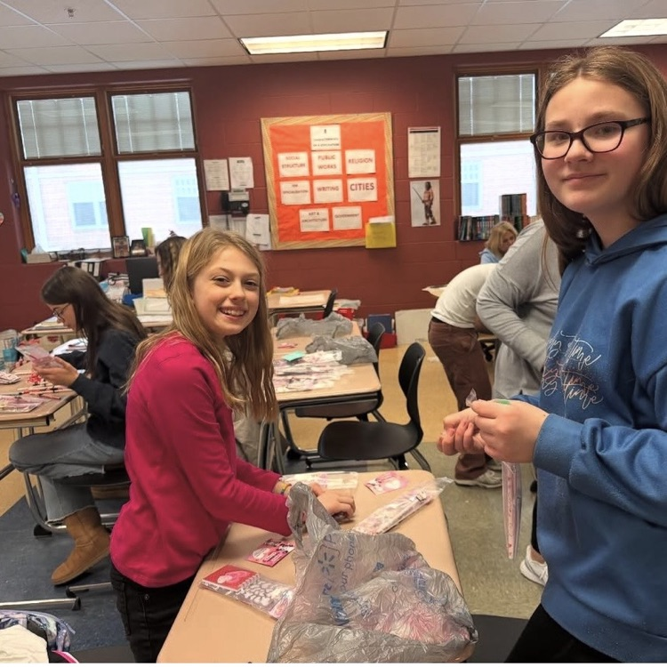 OMS Kindness Club spreading positive vibes through the building! 