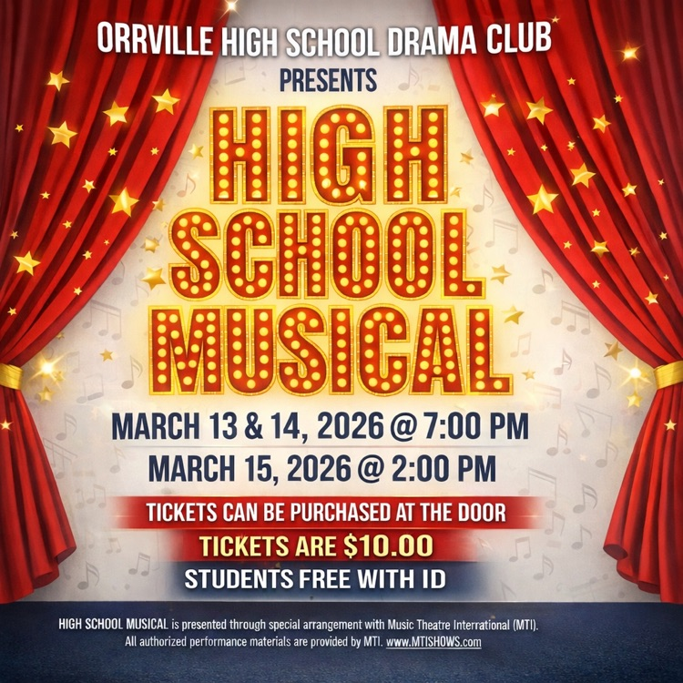 Orrville Drama Club presents “High School Musical”!