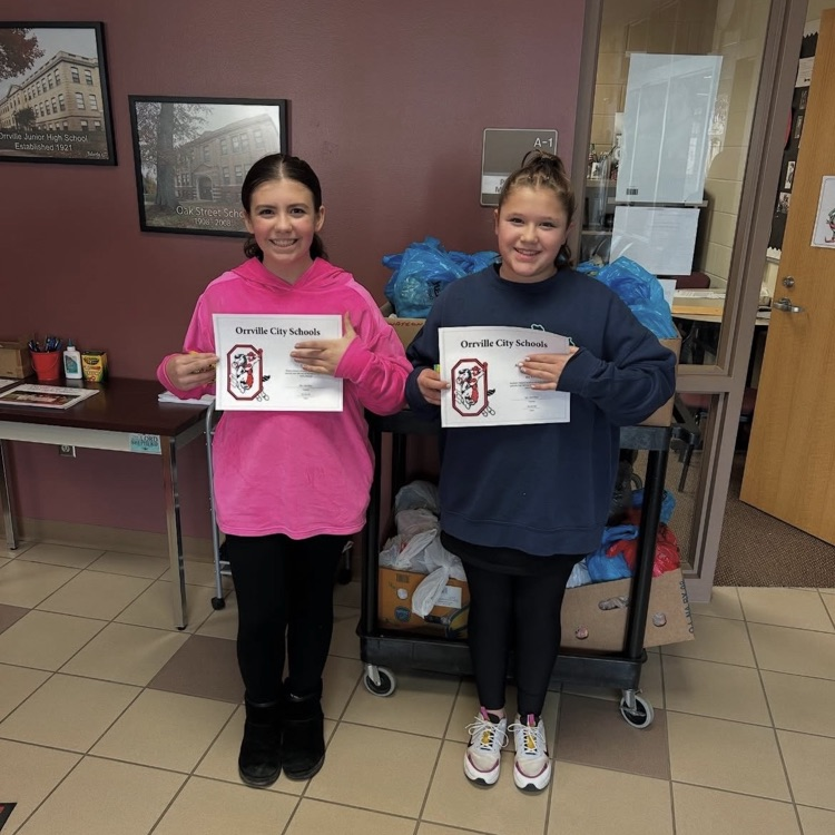 OMS students showing great characters! 