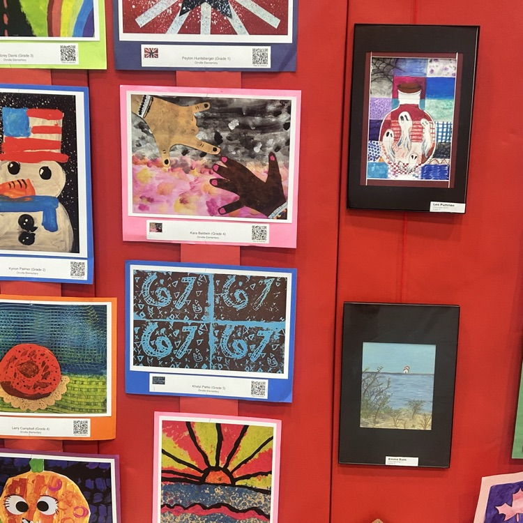 Some great student art work on display this evening!