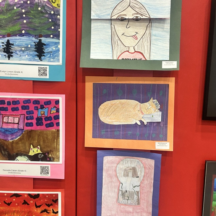 Some great student art work on display this evening!