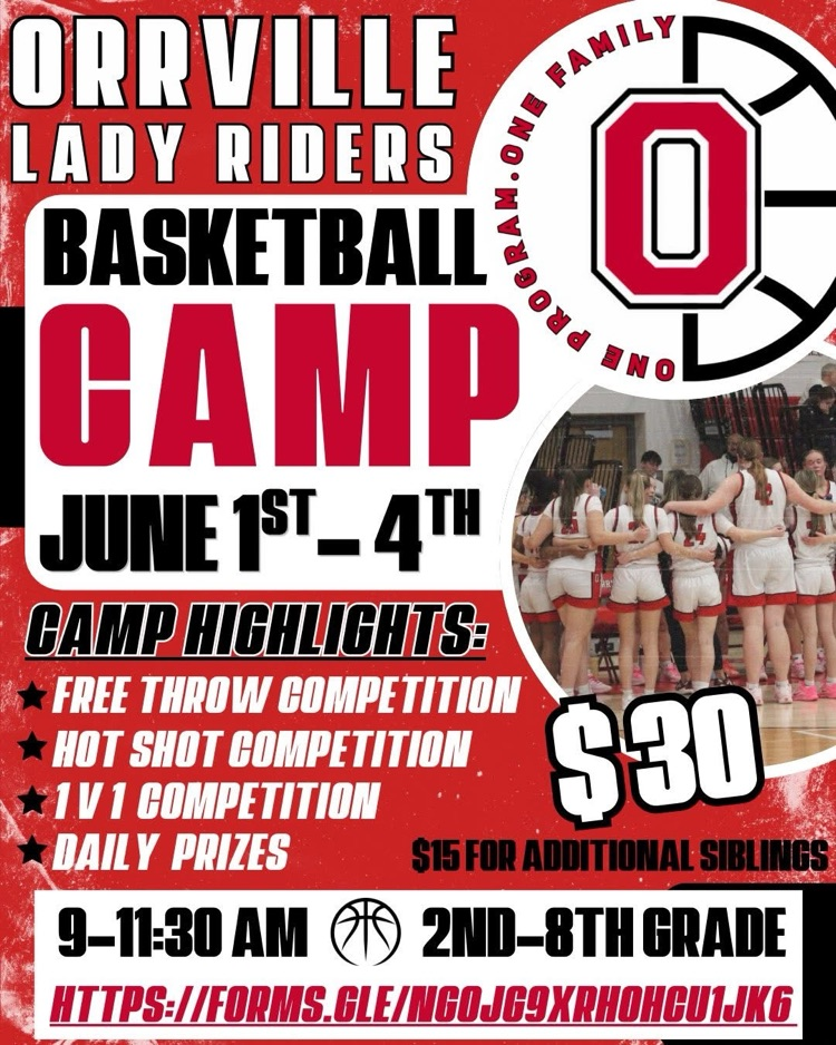 Orrville Lady Red Riders Basketball Camp! #redridernation