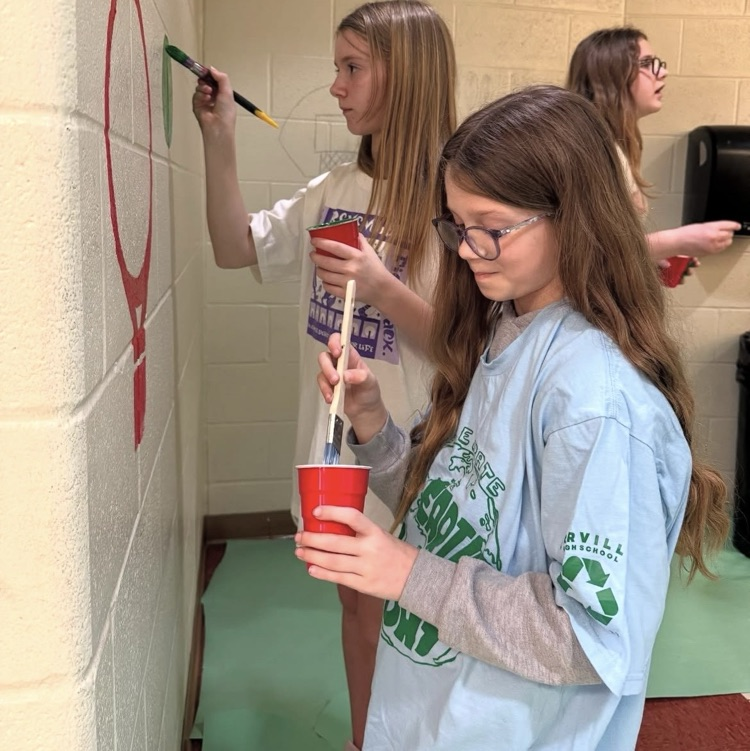 OMS Kindness Club spreading some good vibes around the school! #redridernation