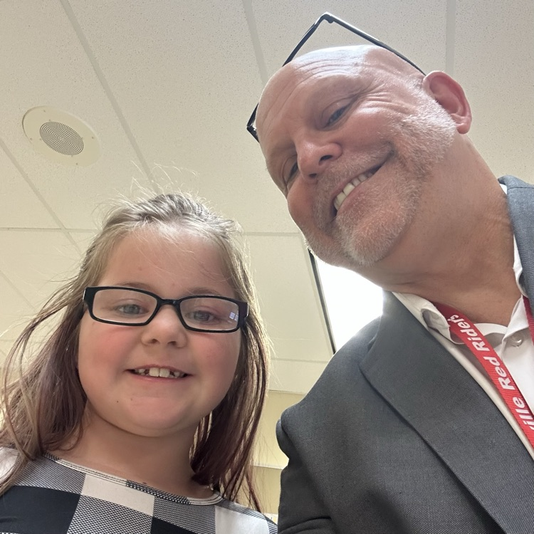 OES Citizens of the Month Charlotte Adkins and Evan Elliott! Congrats! #redridernation