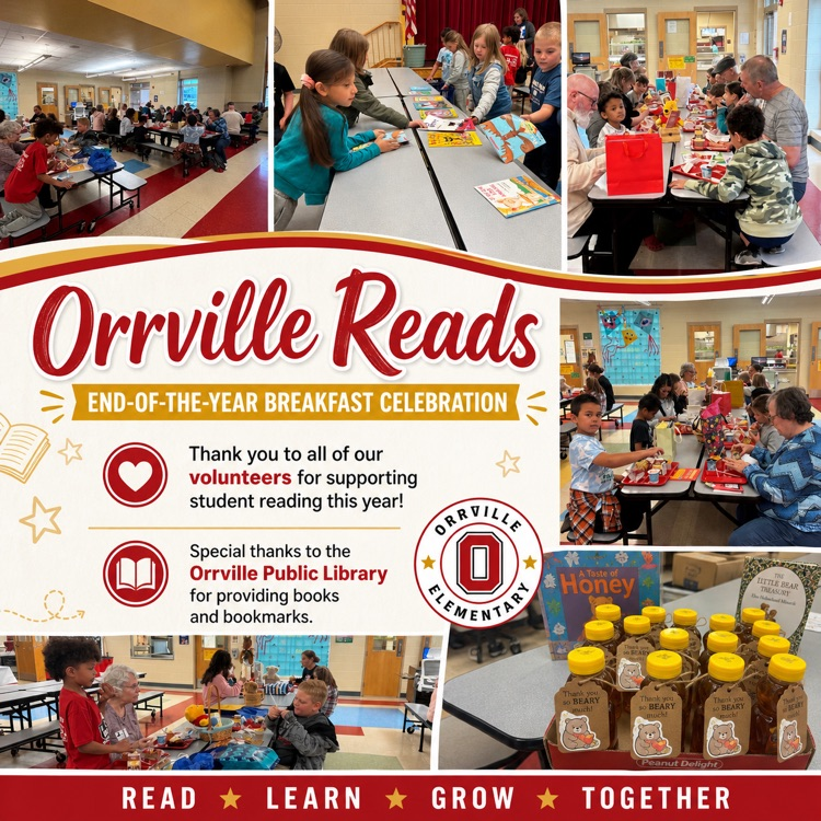 Thank you Orrville Read Volunteers! #redridernation