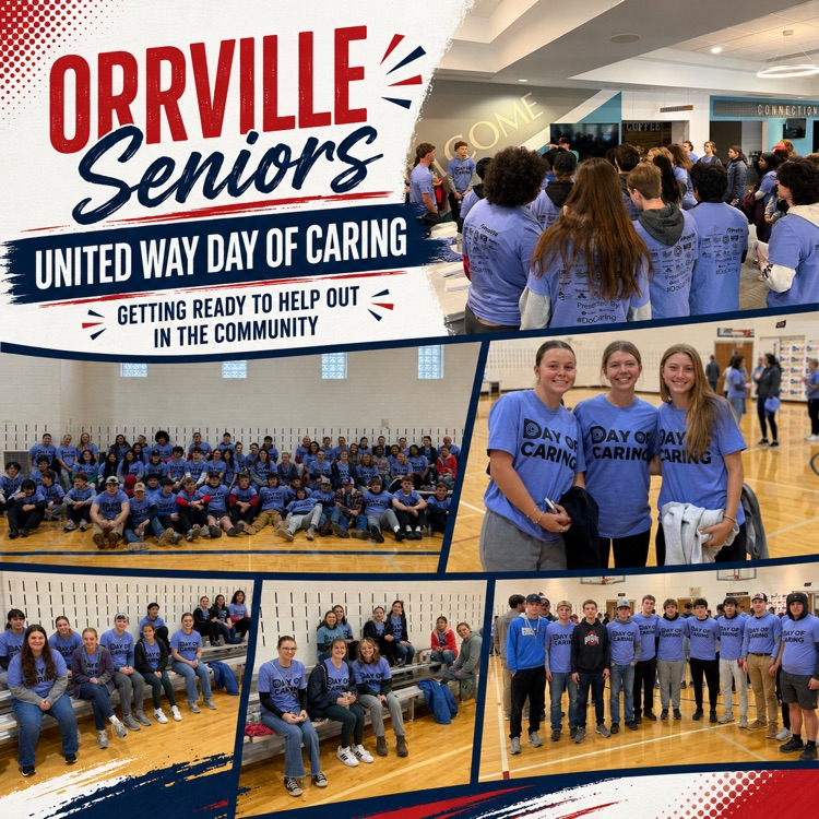 Orrville Seniors at the day of caring! 