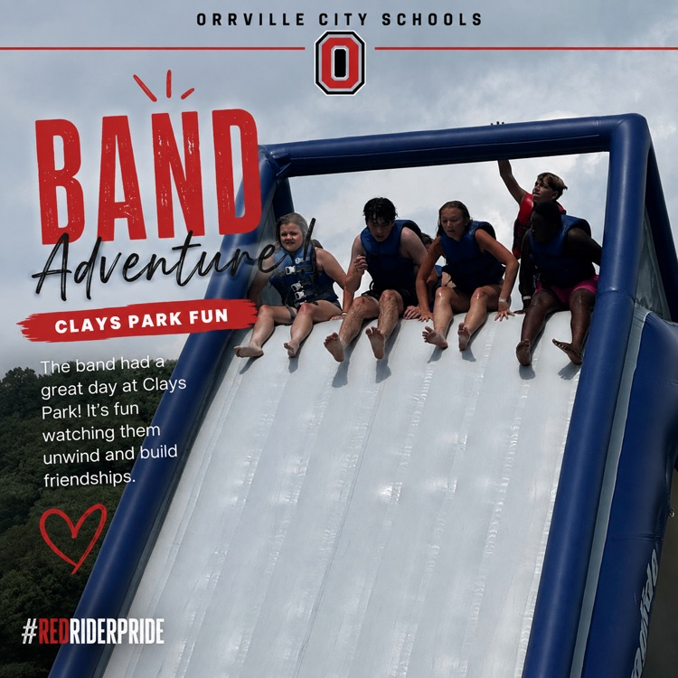 The band had a great day at clays park! It’s fun watching them unwind and build friendships. #redridernation