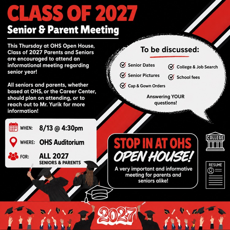 Class of 2027 Meeting at Open House