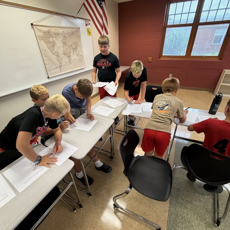 Our incoming 5th-grade Red Riders had a great time getting to know Orrville Middle School during Peer Mentoring/Boot Camp!