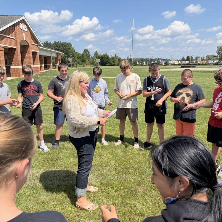 Nothing like learning outside on a great day at OMS!