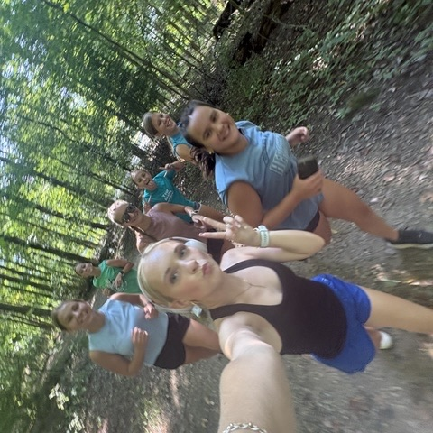 The cross-country team hitting the trails at Silver Creek Park for practice! #everykid #redridernation