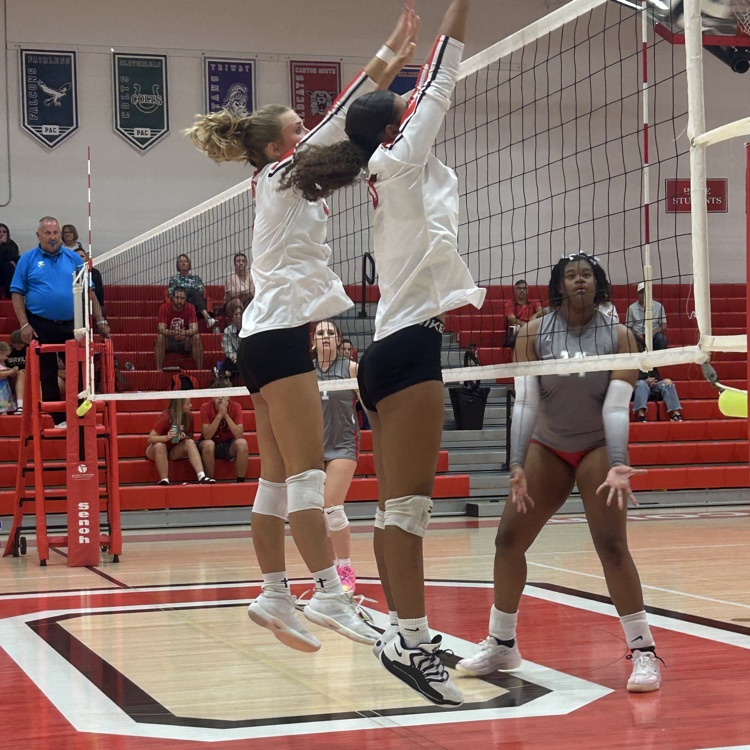 Volleyball action last night! 🏐