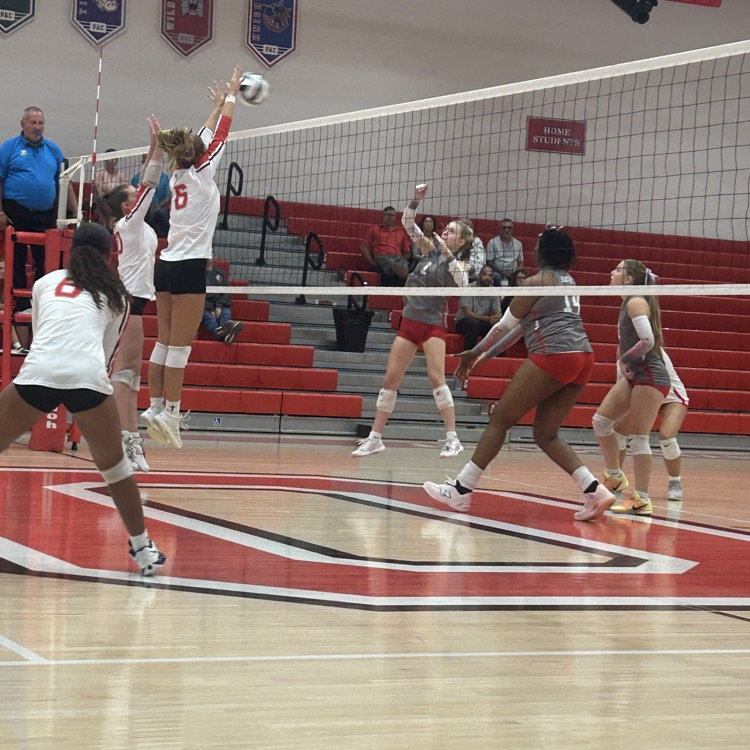 Volleyball action last night! 🏐