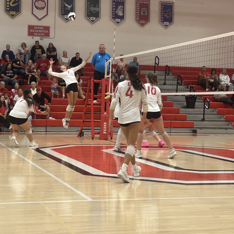 Volleyball action last night! 🏐