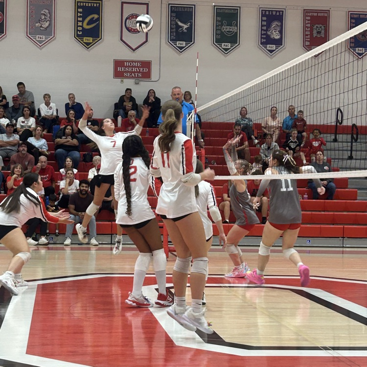 Volleyball action last night! 🏐