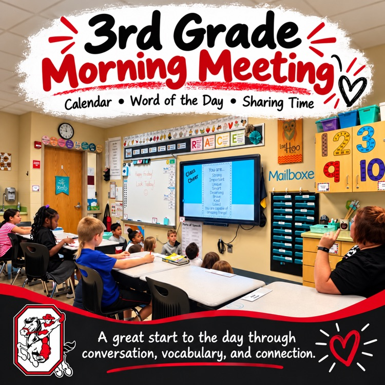 3rd Grade Meeting! #redridernation