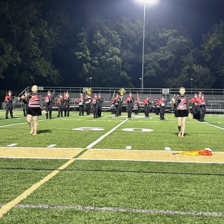 Orrville Band at the St. V’s band show! #redridernation