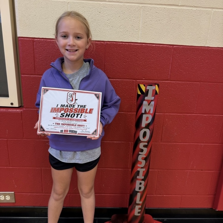 Congratulations to Julia for making the impossible shot! Julia was picked to take a shot at the impossible shot for demonstrating integrity during PE