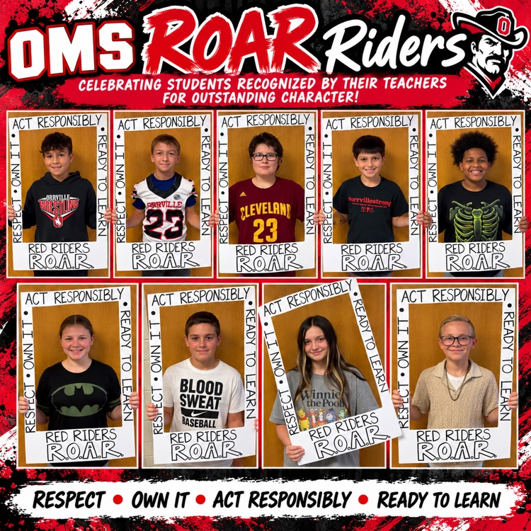 OMS ROAR! #everykid #redridernation