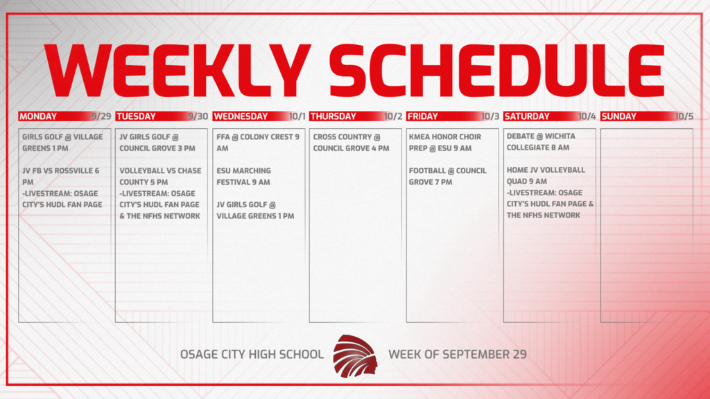 schedule