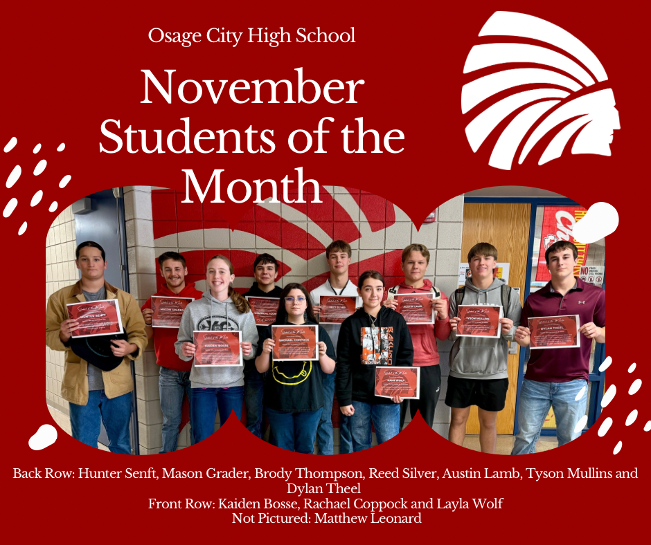 November Students of the Month