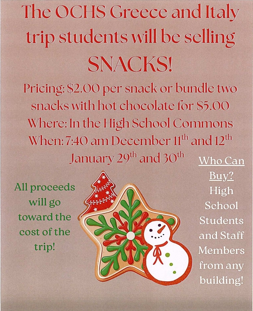 Snacks for Greece/Italy Trip