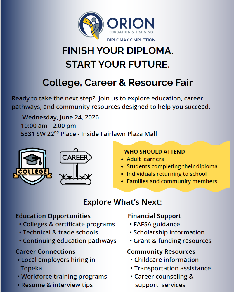 College, Career & Resource Fair - Adult Learners