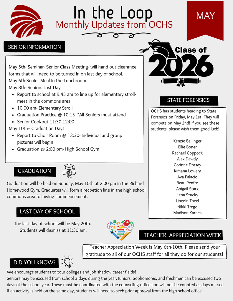 May Newsletter