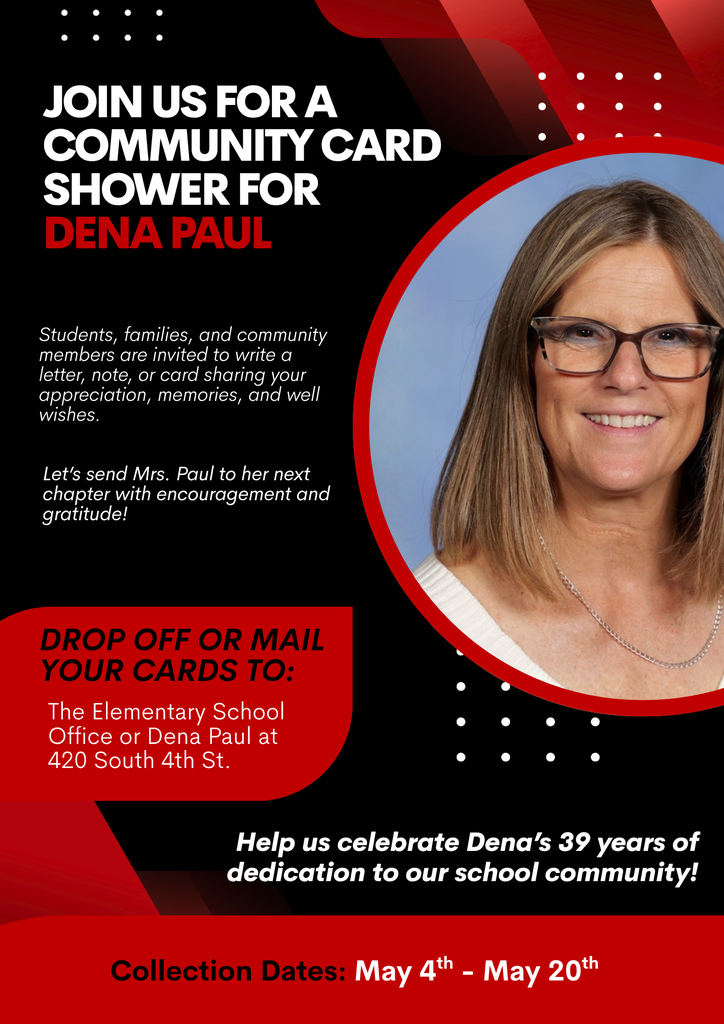 Card Shower for Principal Dena Paul's Retirement