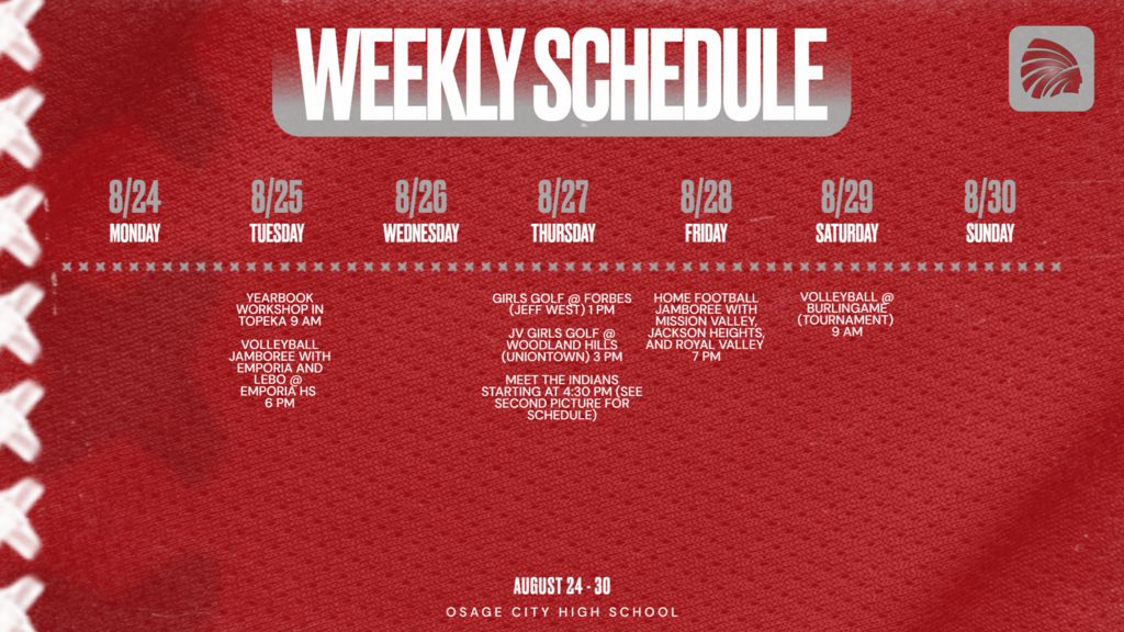 Week of 8/24