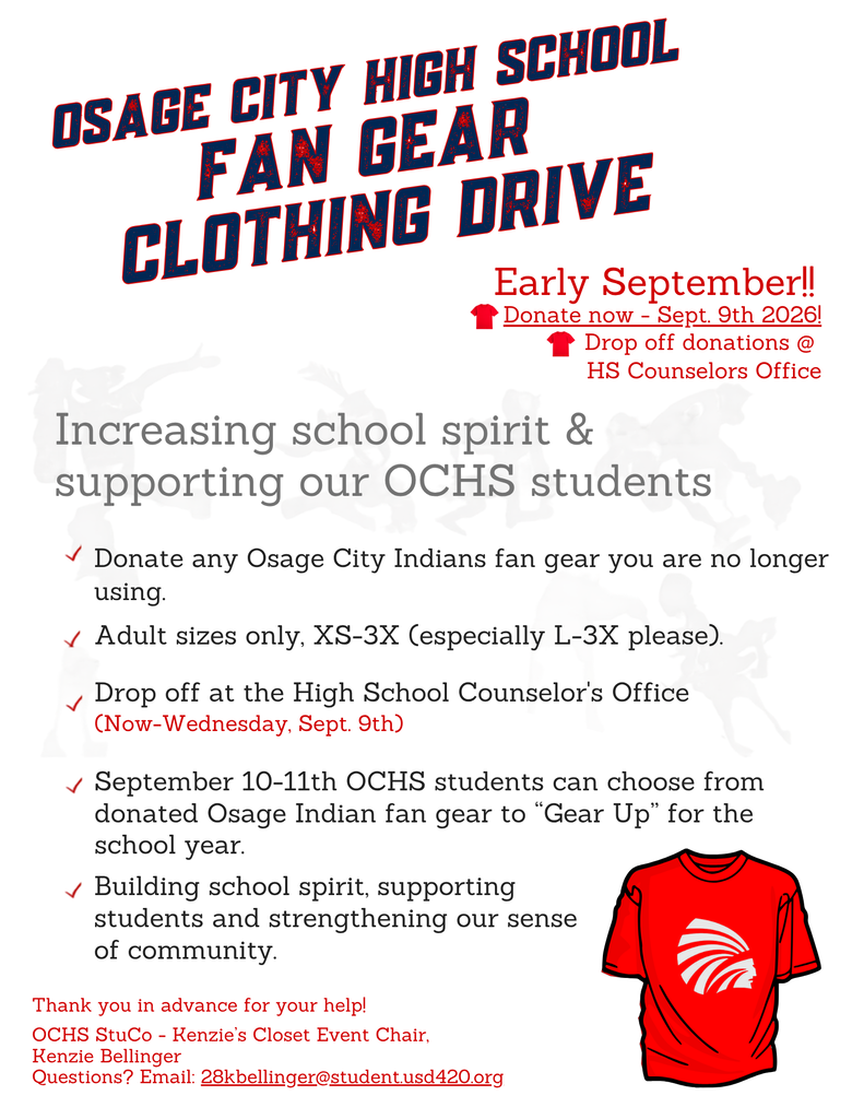 Fan Gear Clothing Drive for OCHS Students