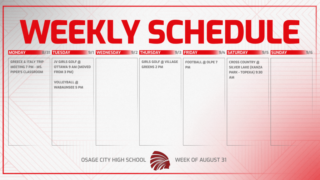 schedule