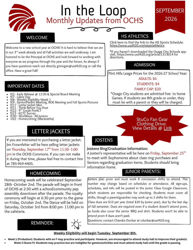Sept. Newsletter