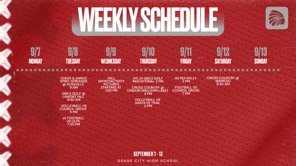 Week of 9/7