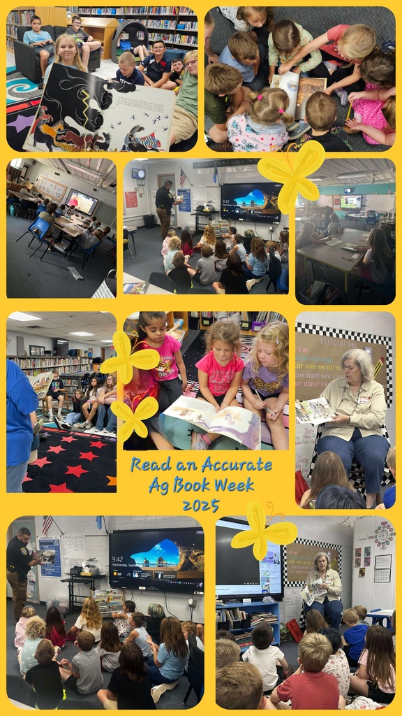 Students reading and listening to accurate ag books.