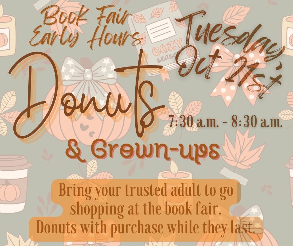 Flyer for Early Book Fair Hours on October 21st, 2025.