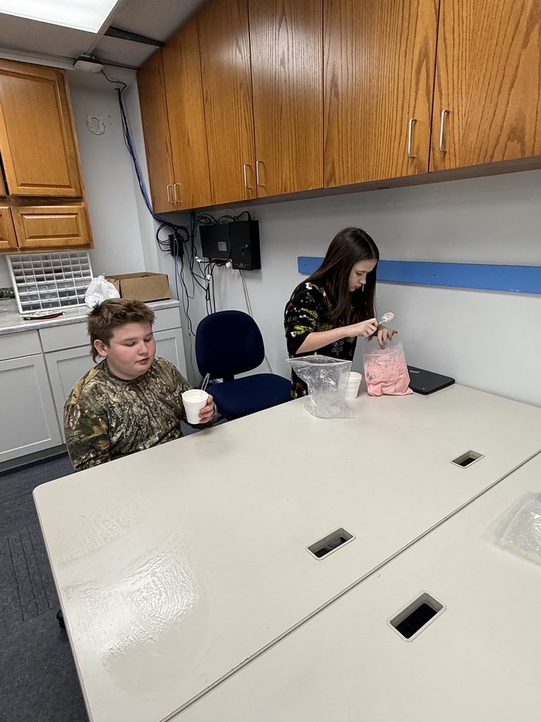 eating the ice cream