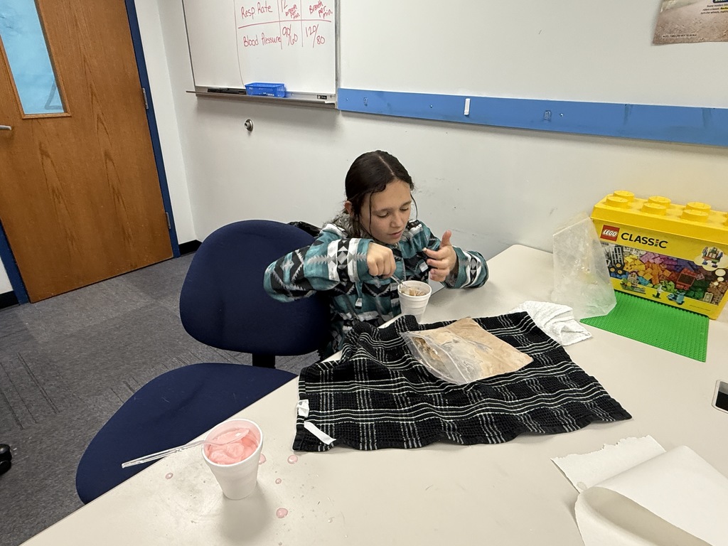 eating the ice cream